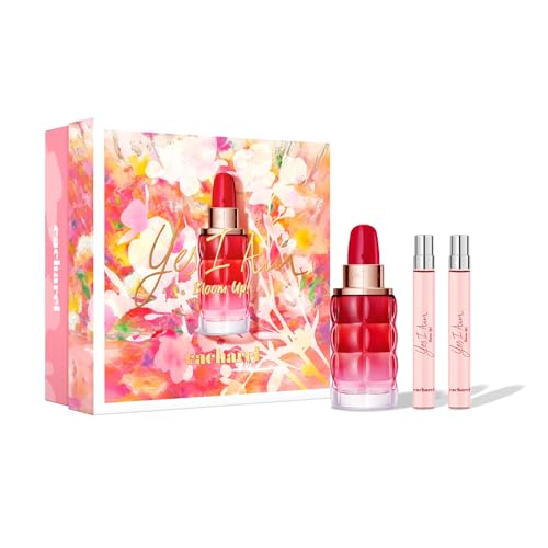 Cacharel Yes I Am Bloom-Up Eau De Parfum - Fragrance Gift Set for Women, Floral & Fruity Perfume with Notes of Red Berries & Sandalwood, 2-Piece Set Includes EDP 1.7 Fl Oz & Travel Spray 0.34 Fl Oz