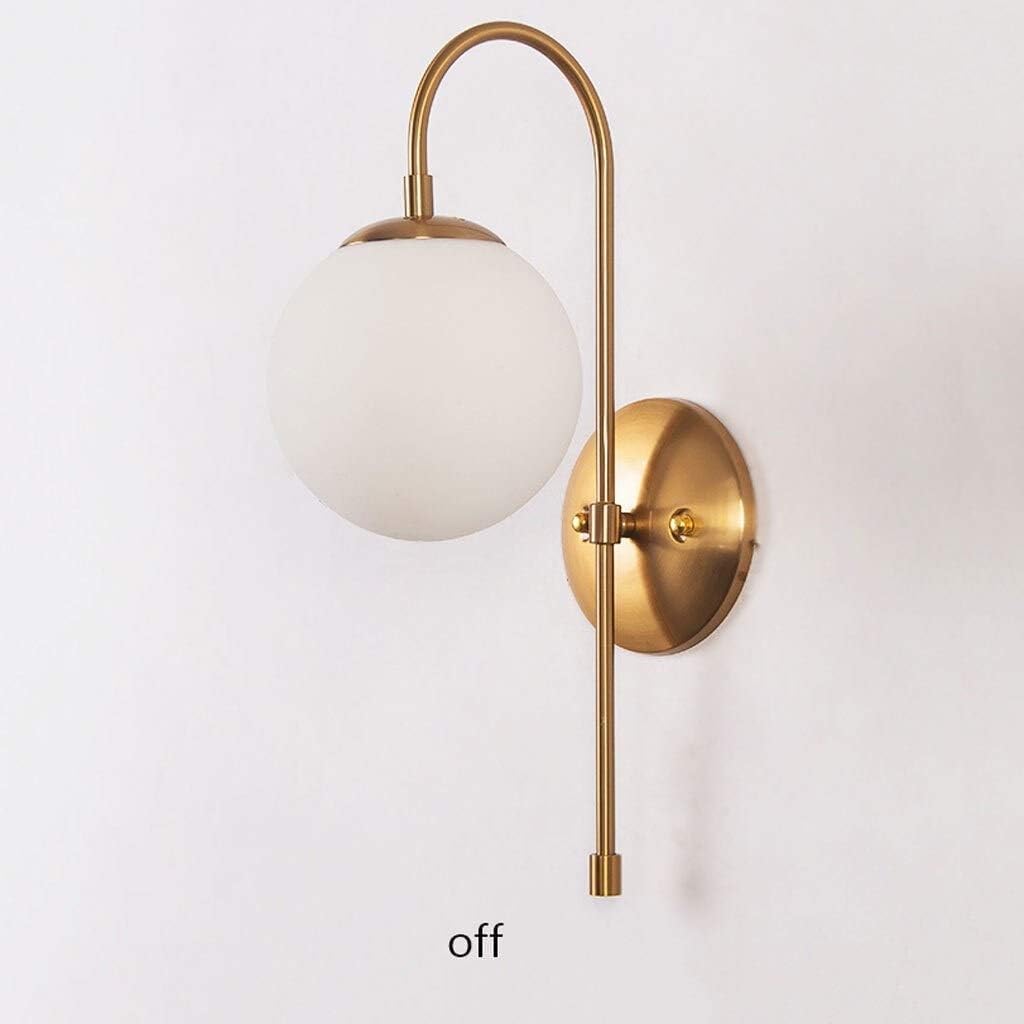 Apliques Pared Pasillo Lámpara De Pared Retro De Metal E14, Iluminación De Pared Decorativa Con Pantalla De Cristal Para Dormitorio, Sala De Estar Y Mesita De Noche Lamparas de Pared Pasillo