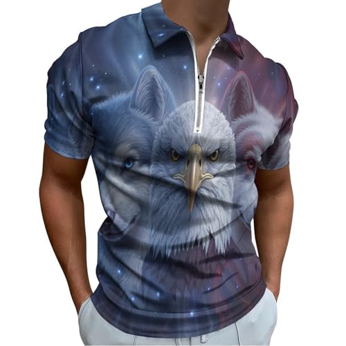 Tee shirt animaux des étoiles léger pour homme contre la chaleur