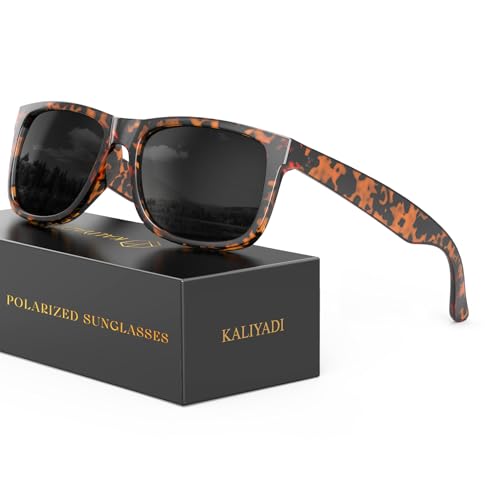Image of KALIYADI Sunglasses-Men Polarized-Sunglasses for Men: Classic Sun Glasses for Driving Fishing Golf with UV400 Protection