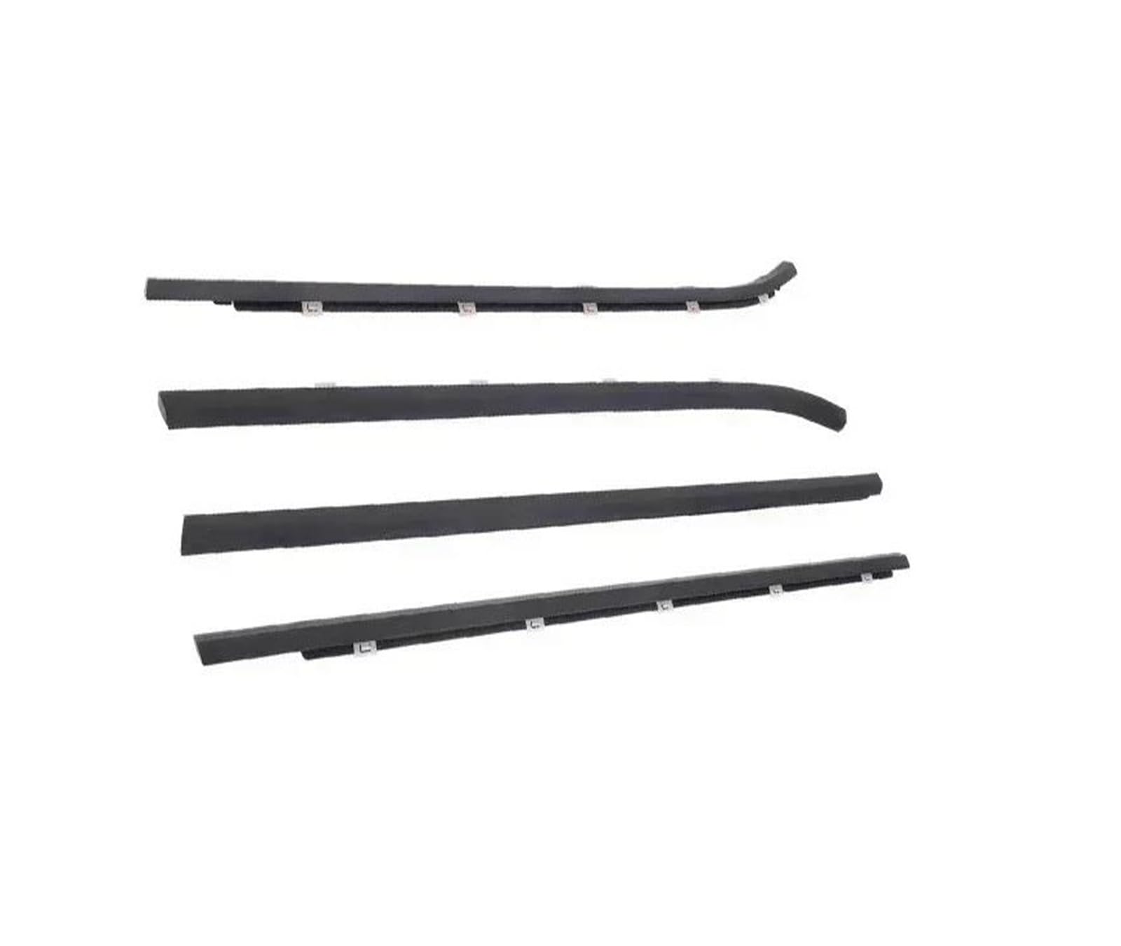 Sellador de Ventanas para Coche,4 Piezas,Negro,para Ventanas Exteriores,Goma para Hyundai i30 822102L000,Protector de burletes para i-30 2008-2011.