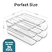 2 Tier Egg Holder for Refrigerator with Lid, Large Capacity Holds 36 Eggs in Clear Plastic Container Stackable Bin Organizer for Kitchen Storage, Refrigerator, Countertop