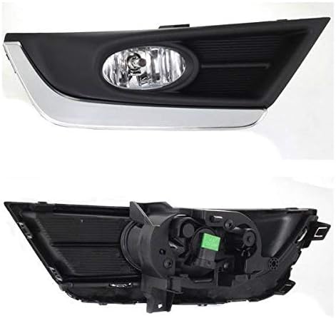 for 2017 2018 2019 Honda CR-V CRV Clear Lens Fog light Kit w/Bezels/Wiring/Switch/Bulbs