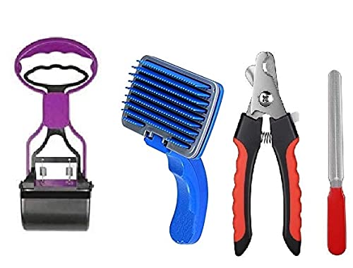 RvPaws Dog Grooming Kit - Dog Nail Clipper with Filler (Small) + Dog Slicker Brush (Large)+ Dog Poop Scooper 11 inch (Small) (Combo of 3) Multicolor (B09JWNSDTJ) Amazon Price History, Amazon Price Tracker