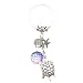 Hacoly Creativo Tartaruga Stella Marina Shell Pesci Scale Portachiavi In Metallo Portachiavi Animale Borsa Auto Ornamenti Ciondolo per Donna Uomo Souvenir Regalo Di Compleanno - Viola