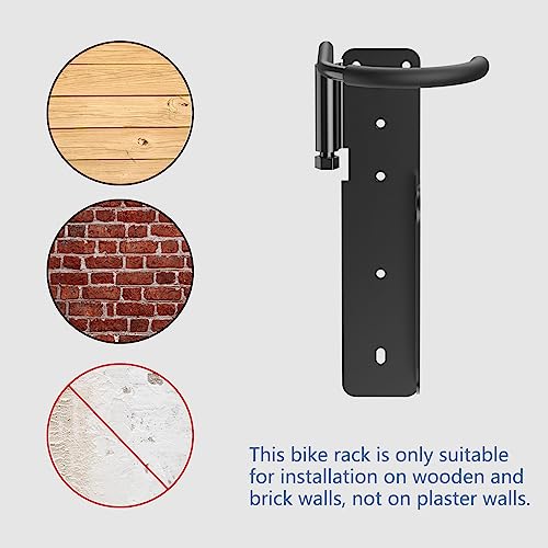 Havedawn Upgraded 2 Pack Bike Rack Garage Wall Mount, Swivel Bike Rack, Swing 90 Degrees, Vertical Bike Hanger Hook For Indoor, Bicycle Storage Rack, Space Saving Bike Holder #TOP5