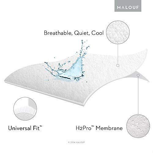 SLEEP TITE Hypoallergenic 100% Waterproof Mattress Protector - 15-Year U.S. Warranty - Vinyl Free - Queen