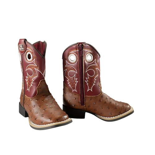 TWİSTER Toddler Girls’ Luca Ostrich Western Boots