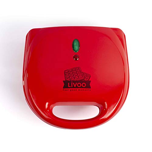 Livoo - Appareil croque-monsieur gril gaufres DOP133 Rouge