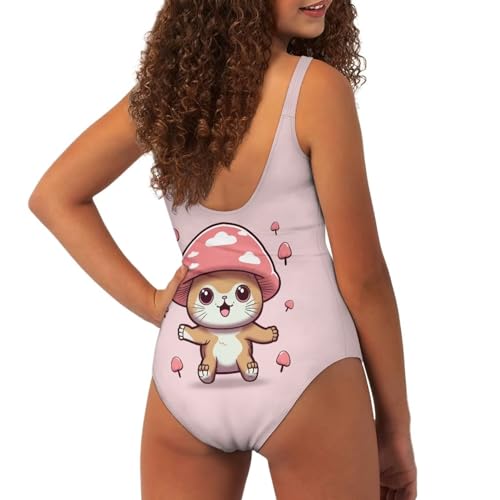 Image of YEXIATODO Kids One Piece Swimsuit for Teen Girls Womens Bathing Suit High Waist Bikini Set Girls Swimsuit for 7-18 Years Old