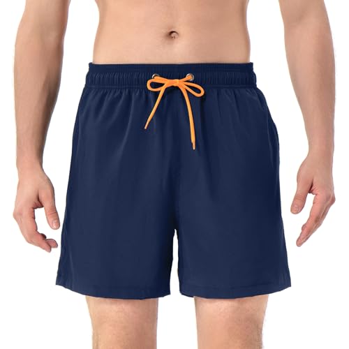 Mens Swim Trunks with Compression Liner 5 Inch Boardshorts Quick Dry Swim Shorts Mens Bathing Suit2