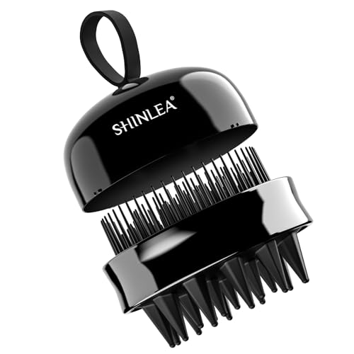 2 in 1 Scalp Massager Shampoo Brush with Soft Silicone Bristles for Hair Growth and Dandruff Removal, Hair Brush Head Massager Scalp Scrubber Exfoliat
