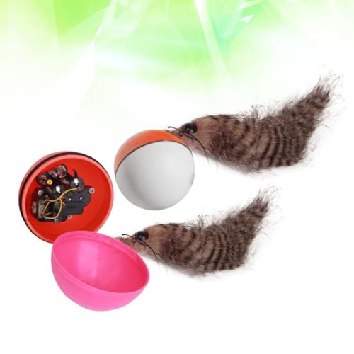 Balones electricos de juguete interactivo para comadreja 2pcs 6