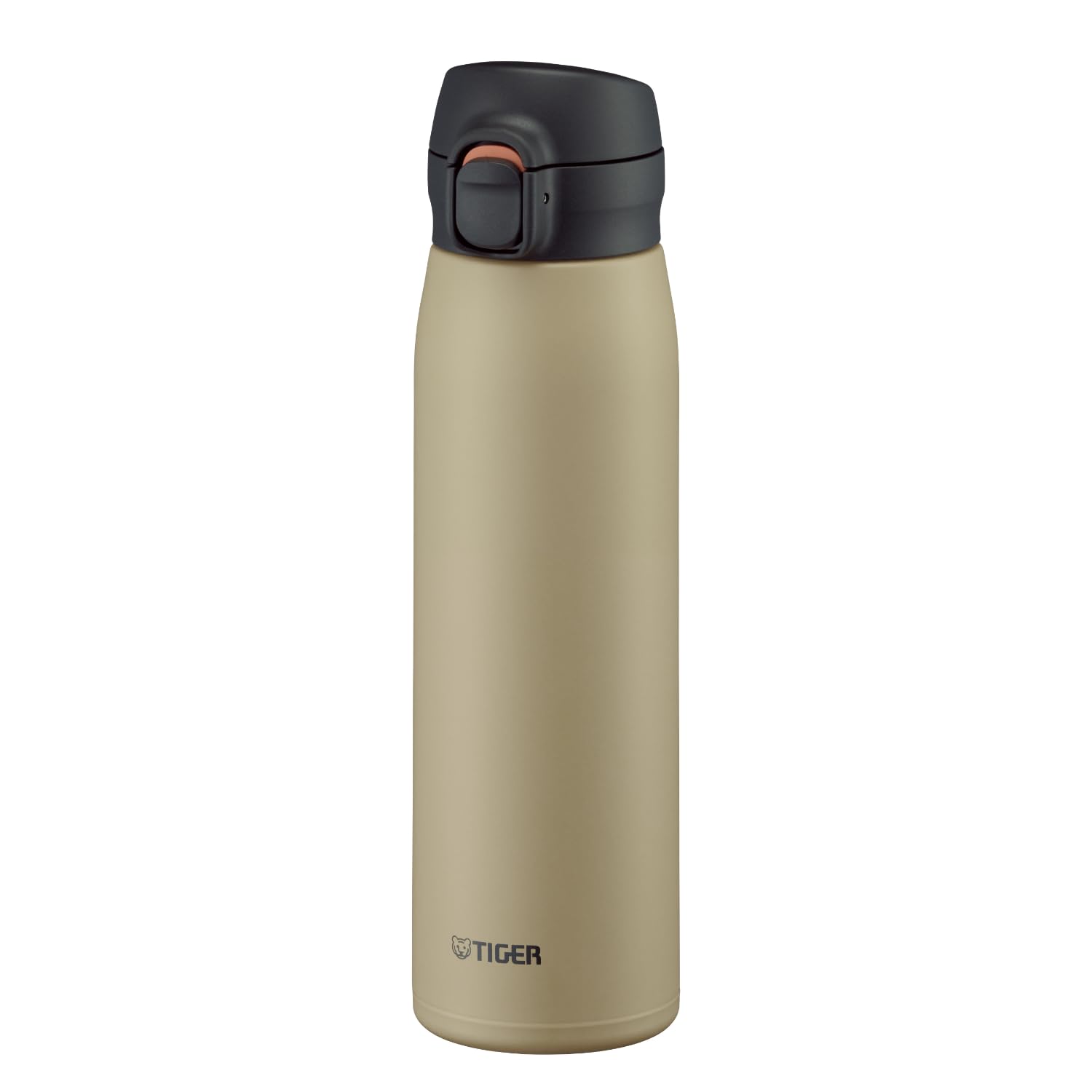 Tiger Borraccia termica in acciaio inox da 600 ml, con una sola pressione, facile da bere, tappo facile da pulire, tazza, calda e fredda
