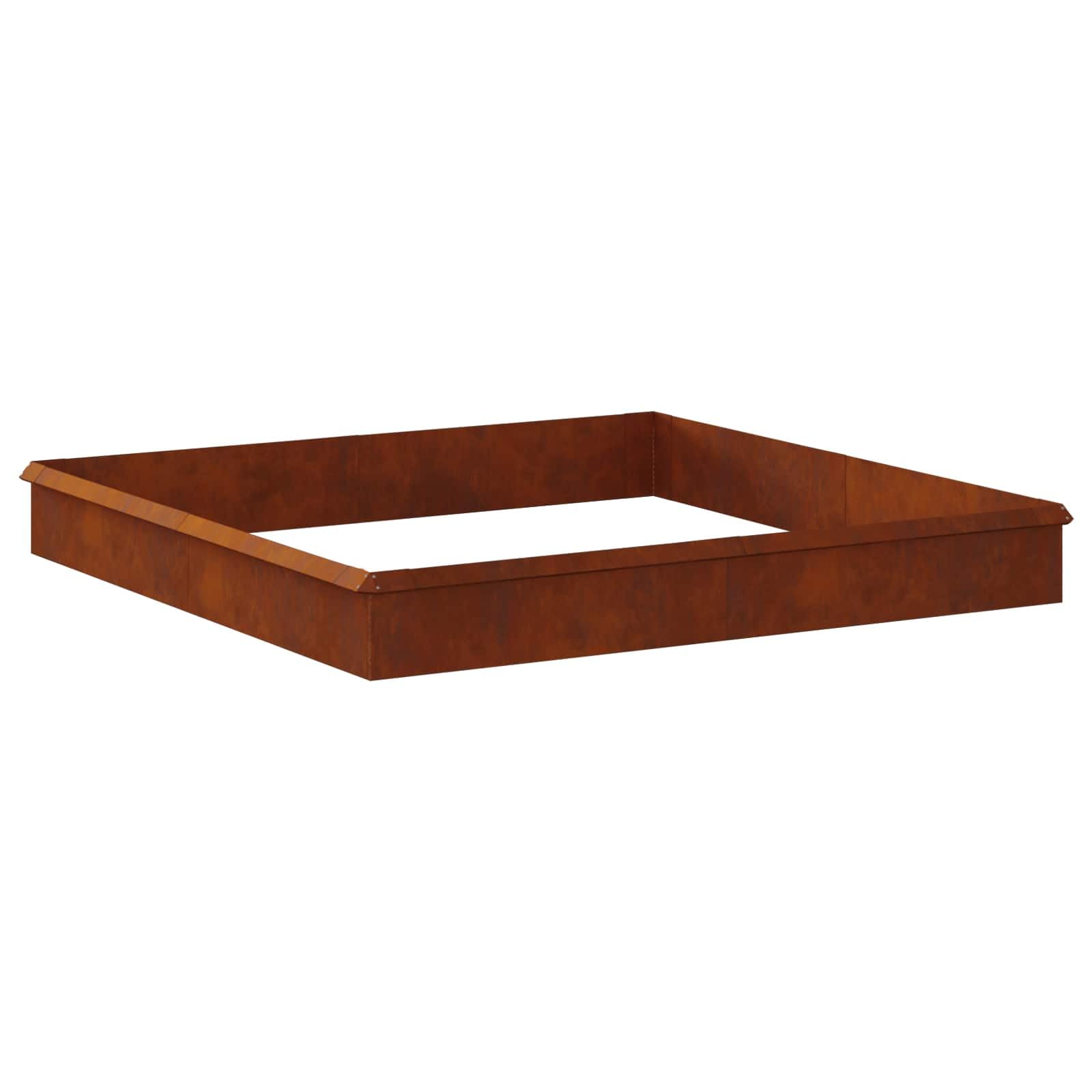 vidaXL Schneckenzauns 12 stk. 100 x 3,5 x 25 cm Wetterfeststahl Rostig