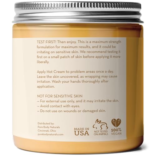 Pure-Body-Naturals-Max-Strength-Hot-Cream-Natural-Muscle-Pain-Relief-Cream-for-Sore-Muscles-Arthritis-Pain-Sports-Injuries-Chronic-Pain-and-Inflammation-Capsaicin-Cream-for-Soreness-88-oz