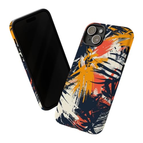 Coque de protection rigide mate pour iPhone 15 Plus Orange finition luxe - 2
