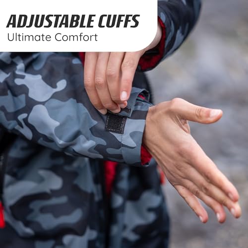 Osprey Wickelmantel für Kinder und Erwachsene, wasserdichter Wickelmantel, Schwimmen und Strand, Unisex, Camo M