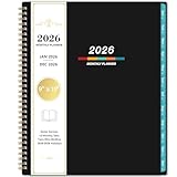 2026 Monthly Planner - Monthly Planner/Calendar 2026, 9' x 11', Jan 2026 - Dec 2026, Large, Twin-wire Binding, 12 Months Tabs, Holidays, Two-Sided Pocket, Thick Paper