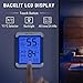 ThermoPro TP55 Digital Indoor Hygrometer Thermometer, 4-Inch Temperature / Humidity Monitor with Touchscreen and Backlit, Indoor Room Thermometer / Humidity Meter for House Home Greenhouse