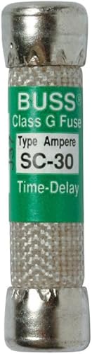 Miniatura 2 de Bussmann BPSC-30 Tubo de melamina Clase G de retardo de tiempo de 30 amperios, 600 V listado UL (paquete de 2)
