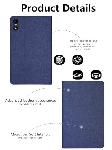 Protection TECLAST T65 13,4" bleu anti-chute avec support double position - 3