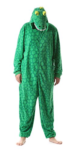 Just Love 6347-L Mens Adult Onesie Mens Pajamas Gator Large