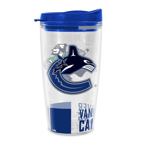 Rico Industries NHL Hockey Vancouver Canucks Classic Double Wall 16oz Tritan Tumbler