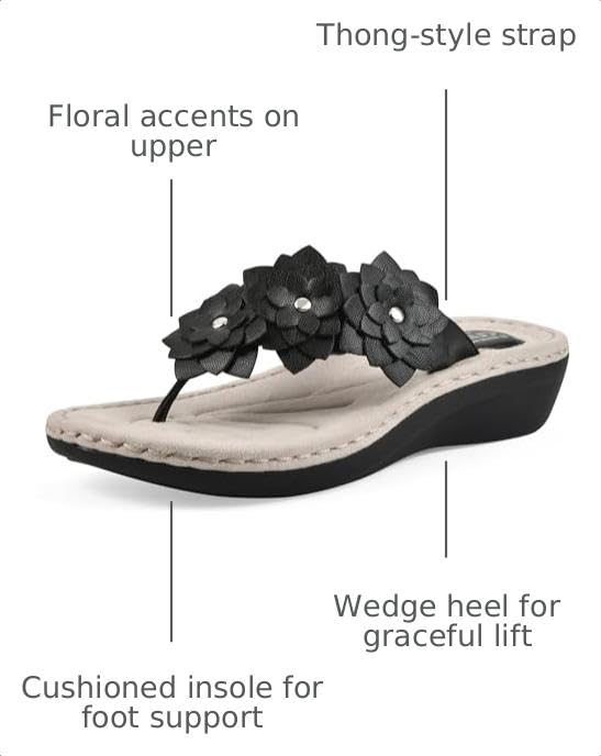 Image of CLIFFS BY WHITE MOUNTAIN Women's Content Floral Sandal
