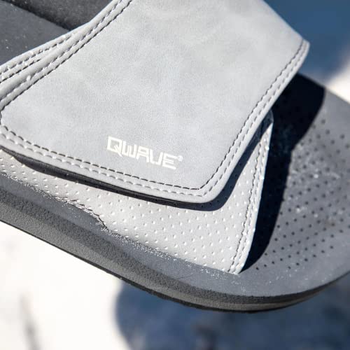 Qwave Slides for Men - Comfortable, Waterproof - 3 Color Options - Sandals Men - Shower Shoes Men Flip Flops4