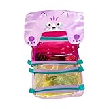 Neceser – Organizador plegable de gran capacidad, estuche de almacenamiento de maquillaje de viaje, diseño resistente al agua, solución portátil para cosméticos, cuidado de la piel, artículos