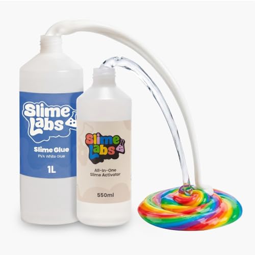 Slime Labs Slime Making Kit 1550ml Activator & PVA Glue Non-Toxic