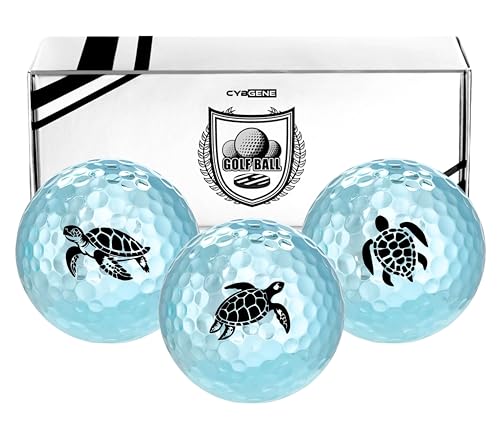 Cybgene Sea Turtle Golf Gifts For Sea Turtle Lovers, Gifts For Men/Women, Golf Balls Set, Perfect For Male/Female On Birthday, Christmas - Blue