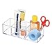iDesign Med+ Plastic Bathroom Medicine Cabinet Organizer, for Vanity, Prescriptions, Toothbrushes, Toothpaste, Accessories, Cosmetics, Toiletries, 7" x 3" x 5", Set of 2, Clear