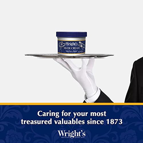 Wright's Silver Cleaner And Polish Cream - 8 Ounce 2 Pack With Polishing Cloth - Ammonia-Free - Gently Clean And Remove Tarnish Without Scratching #TOP7