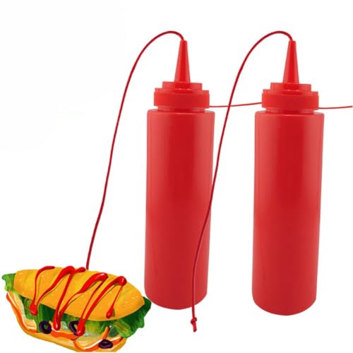 HiyyFloy Bouteille De Ketchup Trompeuse, 2 Pièces, Fausse Bouteille De Ketchup, Jouet De Farce, Bouteilles De Ketchup Réalistes À Presser pour Halloween,...