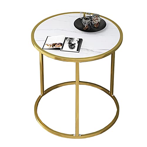 Mesa de centro redonda, diseño moderno para sala de estar, dormitorio y balcón
