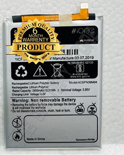 Image of THE BATTERY STORE Orignal ACBPN39M04 for Micromax Ione Note N8305 (ACBPN39M04) Battery with 6 Months Warranty and high Capacity Battery Backup (for Micromax Ione Note N8305)