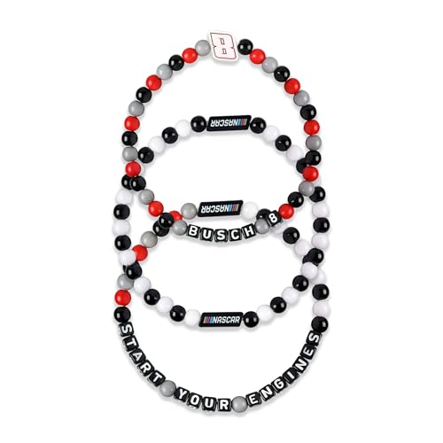 FOCO NASCAR Kyle Busch Mens 3 Pack Friendship Bracelet