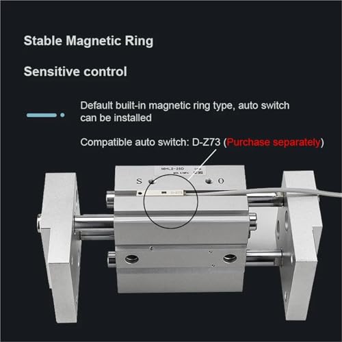 Pince pneumatique MHL2 alésage 10mm à double guidage et course variable
