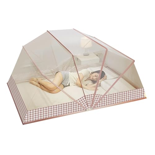 Mosquiteras Domésticos Plegables Libres De Instalación Redes Individuales Doble Estudiante Dormitorio Cama Mosquitera Redes(C,80x190CM)