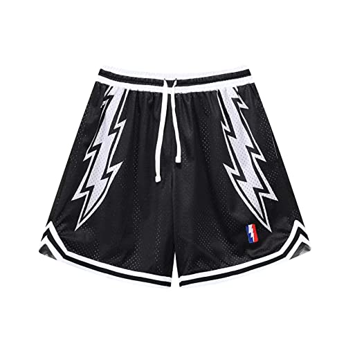 BOOMLEMON Men's Basketball Shorts Gym Training Workout Athletic Shorts Mesh Graphic Print Running Short Pants