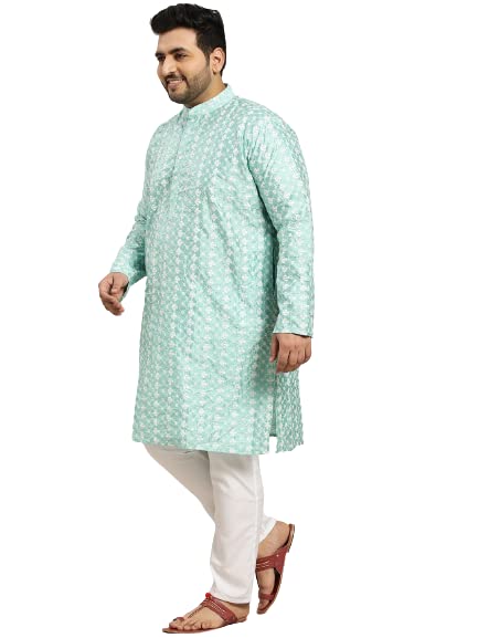 Image of SOJANYA (Since 1958, Men's Silk Blend Grey Kurta Pyjama & Silk Blend Jacket Combo