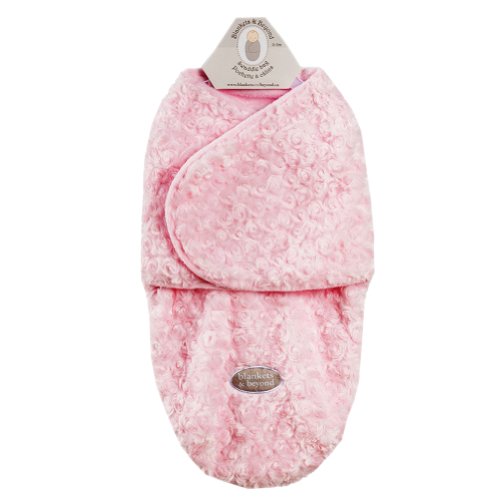 Baby's Little Rose Swaddle Bag for 0-3 Months By Blankets And Beyond Pink