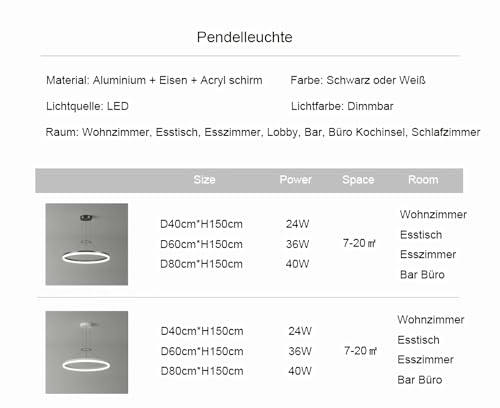 Éclairage table salle à manger lampe suspendue LED noire 80 cm variable contre fatigue visuelle