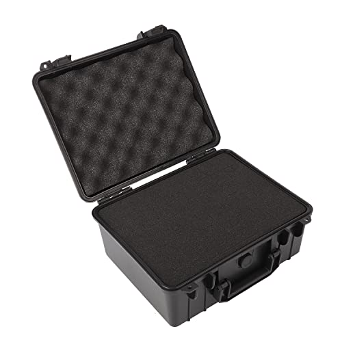 MYOYAY Waterproof Hard Case with Foam Insert, Portable Tool Box with Shock- Proof Sponge Waterproof Grade IP67, Camera Hard Case, Explosion Proof Box, 28 x 24 x 12.7cm - Image 4