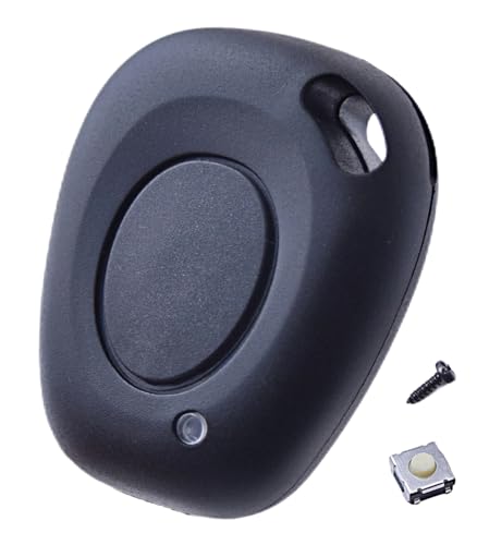 ANGOFIZ Coque Clé Télécommande sans Lame Compatible avec Renault Clio Twingo Espace Master Megane Safrane Scenic Trafic Laguna + 1 Bouton Poussoir Switch