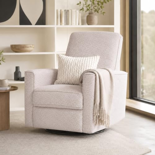 Image of Evolur Raleigh Plus Nursery Glider Recliner, GREENGUARD Gold, Ballet Pink