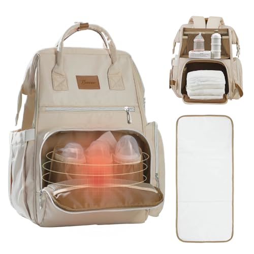 Baonee Large Diaper Bag for Mom: 27 Liters with Changing