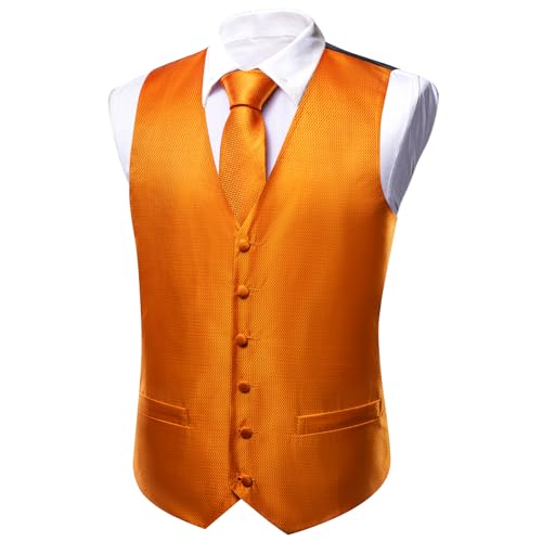 Men's 6PCS Vest Tie Set Business/Leisure Silk Paisley Suit Waistcoat with Handkerchief Clip Pin for Wedding Party2